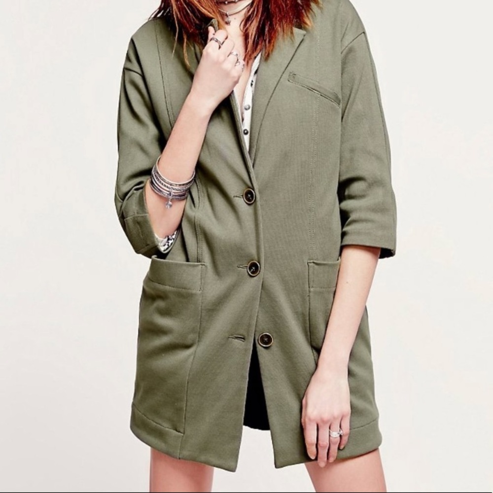 Free People Oversized Knit Blazer M